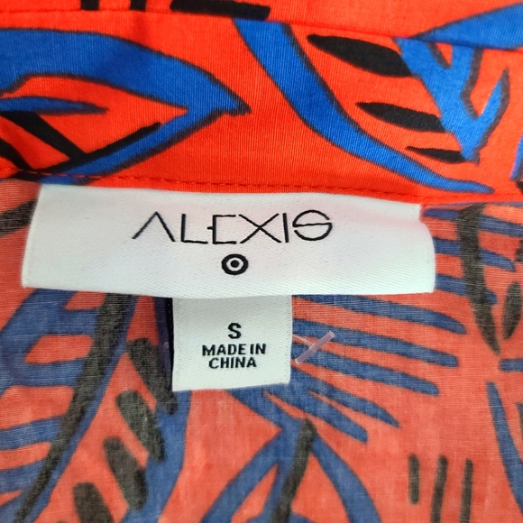 Alexis x Target Tropical Leaf Button Front Shirt Dress - Picture 5 of 14